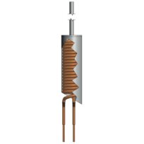DK finned tube heat exchanger WT 16/10 0,4qm tinned