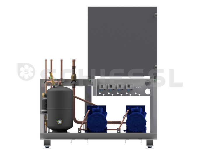 Euro Line compressor unit *FU* regulated E-FU-2BO-1,5V4HGX22e/160+CIMR-AC40018FAA