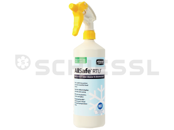 Detergente per involucro e disinfettante AllSafe RTU spruzzatore 1L (pronto per l’uso)