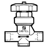 Castel Membranabsperrventil 6220/6 3/4" Löt