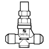Castel manual shut-off valve 6410/5 7/8 UNF