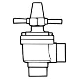 Castel manual shut-off valve Globo 6532/M28 28mm solder