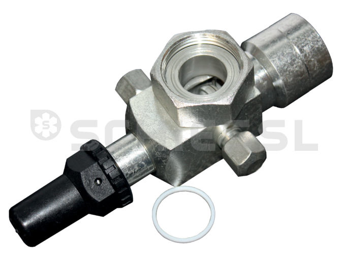 Danfoss rotalock valve press.gau.conn.right/byp.conn.left 2-1/4''x35mm + 1-3/8'' solder V08  8168025