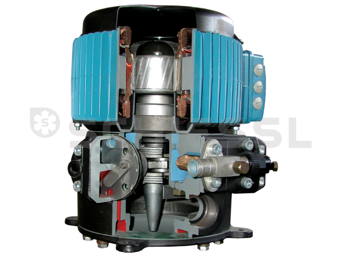 Frigopol open Separating-Hood Compressor FU 40L-DLRB-10 ester oil 400/690V/3/75Hz