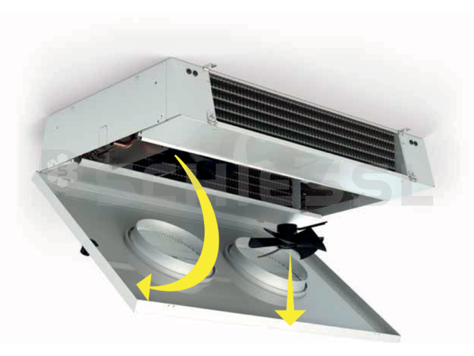 Kelvion air cooler ceiling KDC-351-6AE with heating