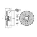 ECO Ventilatoreinheit 230 FG045-6ES.2F f. TKE (MN173004) 230V / 6 POL