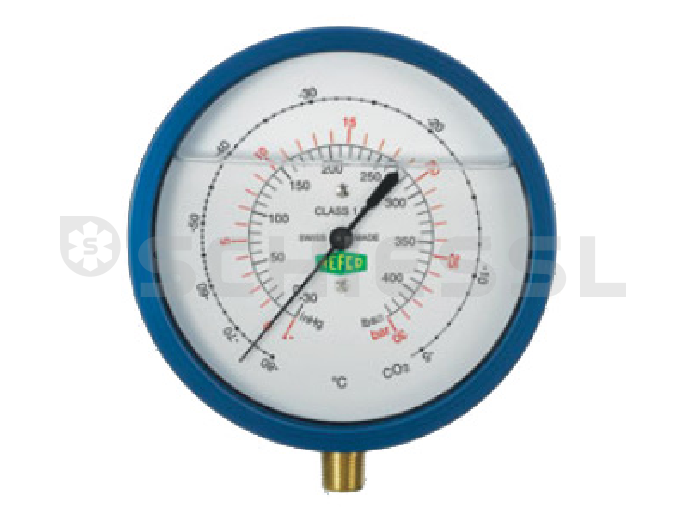 Refco manometro di pressione 80mm R5-320-DS-R744-160BAR