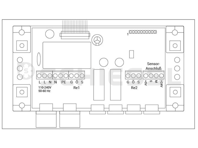 Schabus Gaswarngerät Aufputz GAS ALARM GX-A1+ ohne Sensor