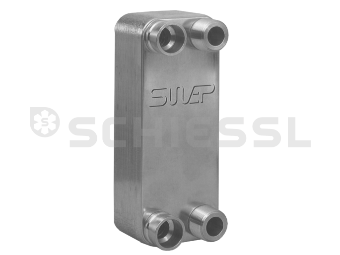 SWEP plate heat exchanger 45bar B15Hx20/1P-SC-M 2x22solder+2x3/4"&amp;16solder